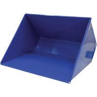 Self-Dumping Hopper, Steel, 3 cu.yd., Blue Oxymax Inc