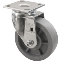 Roulette Emaxx, Pivotant, 4" (101,6 mm), Envirothane, 1000 lb (453,6 kg) Oxymax Inc