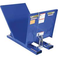 Open Sided Hopper, Steel, 1 cu.yd., Blue Oxymax Inc