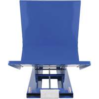 Open Sided Hopper, Steel, 1 cu.yd., Blue Oxymax Inc