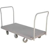 Heavy Duty Plastic Platform Truck, 60" L x 30" W, 3000 lbs. Cap., Polyurethane Wheels Oxymax Inc