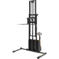 Double Mast Stacker, Electric Operated, 2200 lbs. Capacity, 150" Max Lift Oxymax Inc