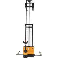 Double Mast Stacker, Electric Operated, 2200 lbs. Capacity, 150" Max Lift Oxymax Inc