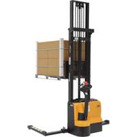 Double Mast Stacker, Electric Operated, 2200 lbs. Capacity, 150" Max Lift Oxymax Inc