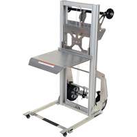 Portable Aluminum Load Lifter, Foot Pump Operated, 200 lbs. Capacity, 61" Max Lift Oxymax Inc