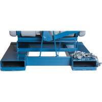 Self-Dumping Hopper, Polyethylene, 5/8 cu.yd., Grey Oxymax Inc