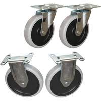 Flat Shelf Cart Caster Kit Oxymax Inc