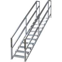 Système d'escalier modulaire pour la construction de 11-16 marches SmartStairs<sup>MC</sup>, 120" ha x MP921 | Oxymax Inc