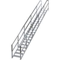 Système d'escalier modulaire pour la construction de 17-21 marches SmartStairs<sup>MC</sup>, 157-1/2" ha x MP922 | Oxymax Inc