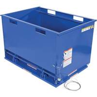 Drop Bottom Hopper, Steel, 1 cu.yd., Blue Oxymax Inc