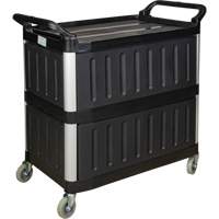 Chariot utilitaire, 3 tiers, 19-3/4" x 37-1/2" x 40-1/4", Capacit&eacute; 250 lb Oxymax Inc
