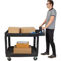 Chariot utilitaire, 2 tiers, 25-5/8" x 33-1/2" x 43-3/4", Capacit&eacute; 550 lb Oxymax Inc