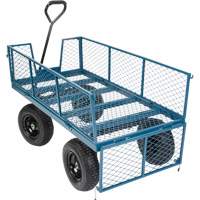 Wagon avec c&ocirc;t&eacute;s rabattables, 24" la x 48" la x Capacit&eacute; 800 lb Oxymax Inc
