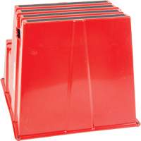 Escabeau industriel, 2 marches, 26" x 22-7/16" x Hauteur 19-11/16" Oxymax Inc