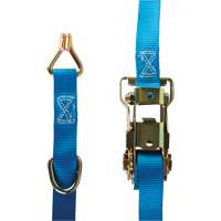 Ratchet Strap, J-Hook, 1" W x 16' L, 835 lbs. (379 kg) WLL Oxymax Inc