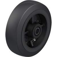 Roue en caoutchouc noir sur noyau en fonte Oxymax Inc