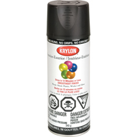 Laque industrielle Acryli-Quik, Noir, Semi-mat, 12 oz, Canette a&eacute;rosol Oxymax Inc