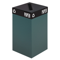 Contenants de recyclage de luxe, Vrac, Acier, 25 gal./25 gal. US NA729 | Oxymax Inc