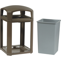 Cadre pour contenant Landmark Series Classique a/enveloppe rigide, Acier galvanis&eacute;, 35 gal. US Oxymax Inc