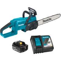 LXT Brushless Rear Handle Chainsaw Kit, 16", Battery Powered, 18 V Oxymax Inc