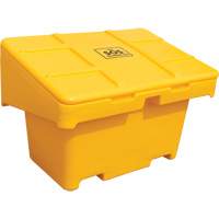 Contenants pour sel & sable SOS, Avec Moraillon, 42" x 29" x 30", 11 pi³, Jaune Oxymax Inc