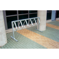 Style Bicycle Rack, Galvanized Steel, 12 Bike Capacity ND921 | Oxymax Inc