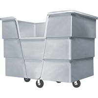 Jumbo Starcart™ Box Truck, Polyethylene, 65" L x 45" W x 54" H, 60 cu. ft. Volume, 1500 lbs. Capacity NG957 | Oxymax Inc