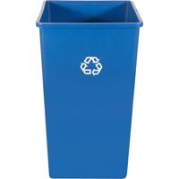 Contenant pour poste de recyclage, Vrac, Plastique, 35 gal. US NH779 | Oxymax Inc
