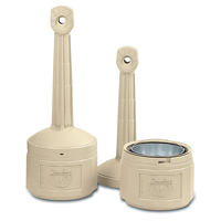 Cendriers Smoker's Cease-Fire, Sur pied, Plastique, Capacit&eacute; 4 gal. US, Hauteur 38-1/2" Oxymax Inc