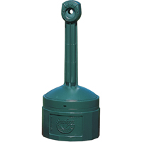 Smoker’s Cease-Fire<sup>®</sup> Cigarette Butt Receptacle, Free-Standing, Plastic, 4 US gal. Capacity, 38-1/2" Height NI695 | Oxymax Inc