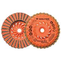 Disque de finition Enduro-Flex 2-en-1, 4-1/2" x 5/8"-11, Type 27, Grain 80, Oxyde d'aluminium Oxymax Inc