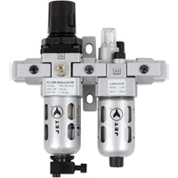 Filtre &agrave; air miniature en deux parties, r&eacute;gulateur et lubrificateur AFRLCM14, 1/4" NPT Oxymax Inc