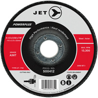 Meule &agrave; tronçonner Power Abrasive A36T, 4-1/2" x 3/32", Arbre de 7/8", Type T27, 13 300 Tr/min Oxymax Inc