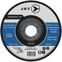 Meule Powerplus SST A30SS, 5" x 1/4", Arbre 7/8", Type T27 Oxymax Inc
