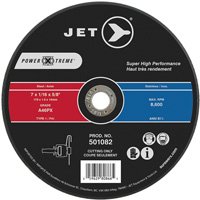 Meule &agrave; tronçonner POWER-XTREME, 7" x 1/16", Arbre de 5/8", Type 1, 8600 Tr/min Oxymax Inc
