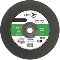 Meule &agrave; tronçonner Power Abrasive C30, 7" x 0,094", Arbre de 5/8", Type T1, 8600 Tr/min Oxymax Inc