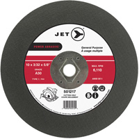 Disque abrasif de tronçonnage, 10" x 3/32", Arbre de 5/8", Type 1, 6110 Tr/min Oxymax Inc