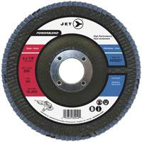 Disque &agrave; lamelles PowerBlend, 7" x 7/8", Type 29, Grain Z40, Alumine de zirconium Oxymax Inc
