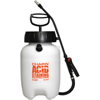 Industrial Acid Staining Sprayers, 1 gal. (4 L), Plastic, 12" Wand NJ009 | Oxymax Inc
