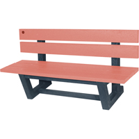 Bancs de parc d'ext&eacute;rieur, Plastique recycl&eacute;, 60" lo x 22-13/16" la x 29-13/16" h, S&eacute;quoia Oxymax Inc