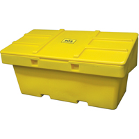 Salt Sand Container SOS™, With Hasp, 72" x 36" x 36", 36 cu. Ft., Yellow NJ119 | Oxymax Inc