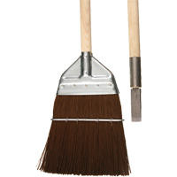 Railway & Track Broom with Chisel, Wood Handle, Polypropylene Bristles, 56" L NJB572 | Oxymax Inc