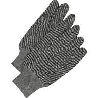 Classic Jersey Gloves, One Size, Salt & Pepper, Unlined, Knit Wrist NJC229 | Oxymax Inc