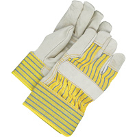 Fitters Gloves with Patch Palm, One Size, Grain Cowhide Palm, Fleece Inner Lining NJC465 | Oxymax Inc