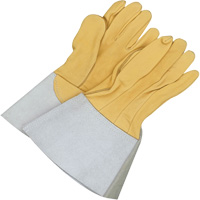 Gander Brand Reverse Grain TIG Welder Gloves, Grain Deerskin, Size 10 Oxymax Inc