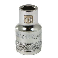 Metric Socket, 10 mm, 1/2" Drive, 6 Points Oxymax Inc