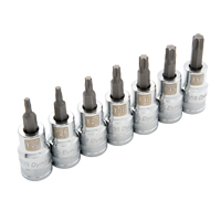 Standard Length Socket Set, Torx&reg;, 1/2" Drive, 7 Pcs Oxymax Inc