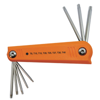 Jeu de cl&eacute;s hexagonales repliables, 8 mcx, Torx Oxymax Inc