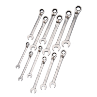 Reversible Wrench Set, Combination, 12 Pieces, Metric Oxymax Inc