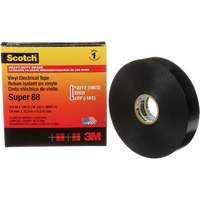 Ruban isolant Super 88 de calibre professionnel Scotch, 19 mm (3/4") la x 32,9 m (108') lo, 8,5 mils, Noir Oxymax Inc